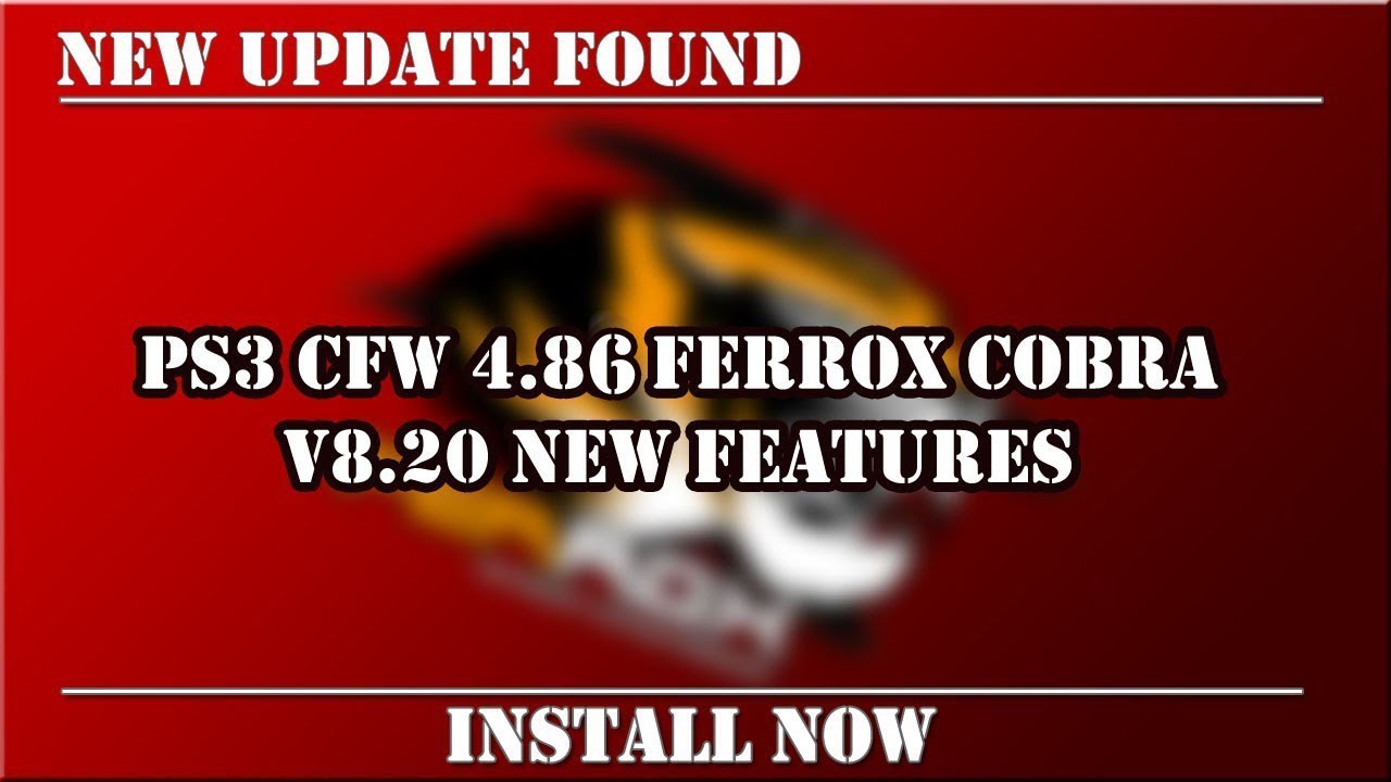 PS3 New Update CFW 4.86 FERROX COBRA v8.20 New FEATURES - YouTube