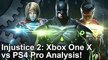 [4K HDR] Injustice 2: Xbox One X vs PlayStation 4 Pro Graphics Comparison!