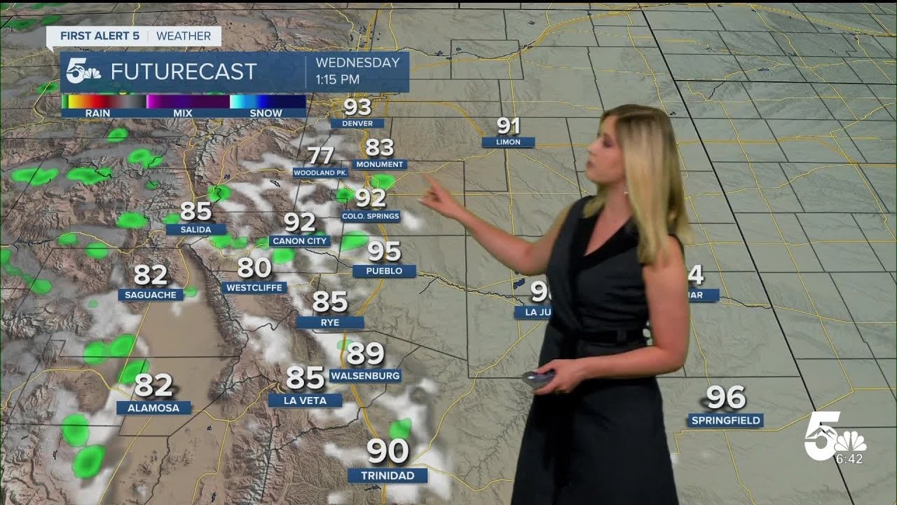 Hot on Wednesday with afternoon clouds and spot showers to provide some ...