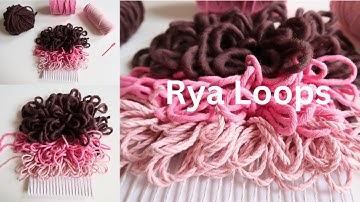 HOW TO MAKE RYA LOOPS IN A WEAVE  | Textiles Weaving Tutorial  | Didsbury Art Studio