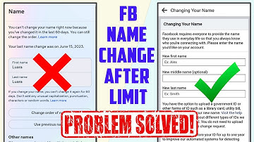 How to change facebook name before 60 days  @AppFixi  ✅ Change facebook profile name after limit 💯