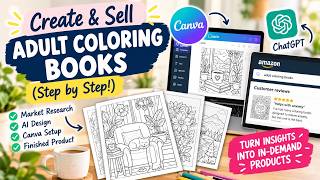 Create Your First Adult Coloring Book Using AI (Beginner Tutorial)