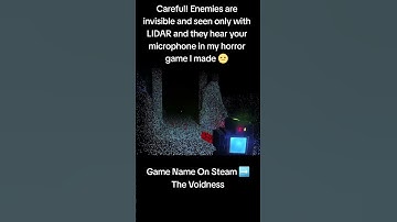 Careful, Enemies are invisible and can only be seen with LIDAR in my game #short #shorts #shortvideo