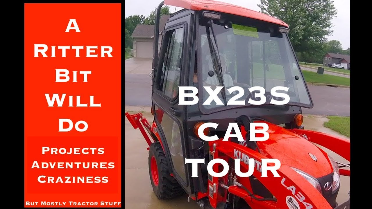 KUBOTA BX23S CAB TOUR - YouTube
