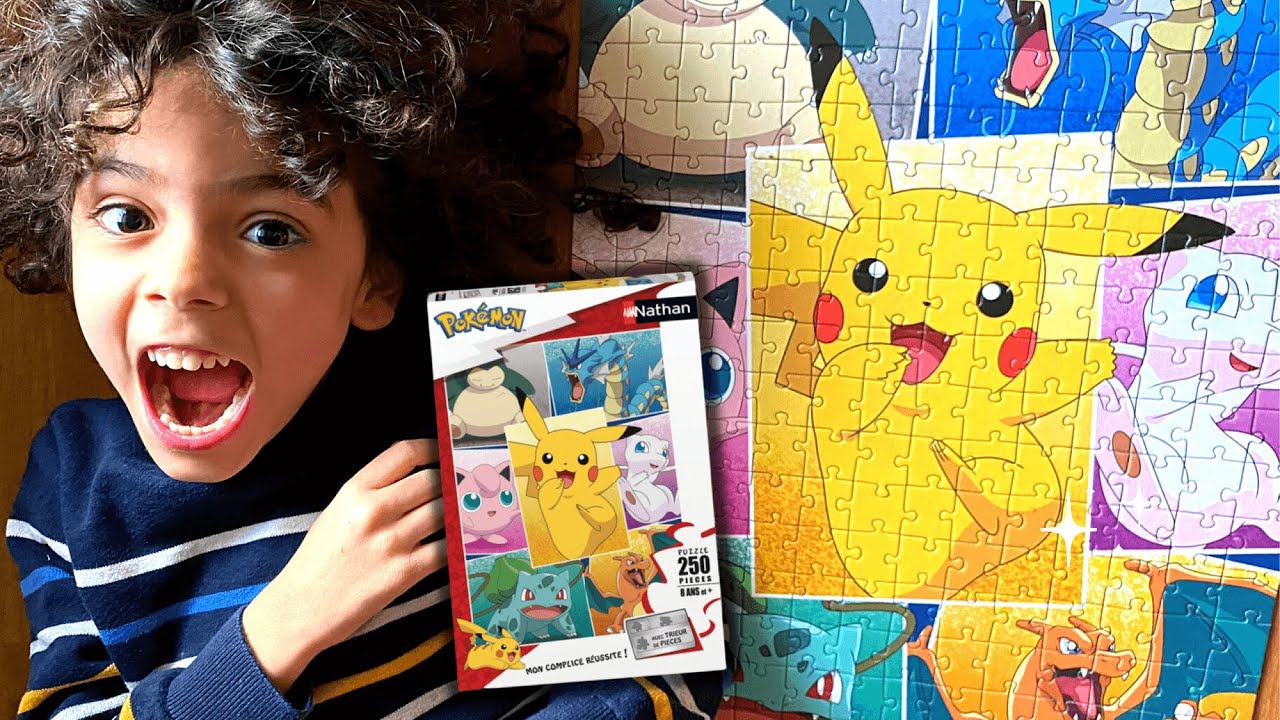POKEMON 250 PIECE PUZZLE С ЛЮБИМЫМИ ПЕРСОНАЖАМИ
