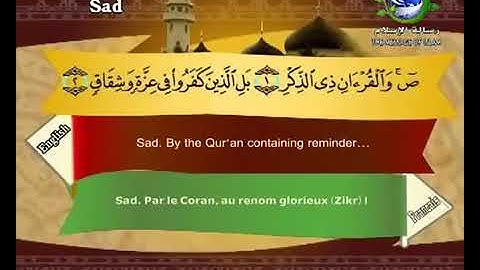 (38) سورة ص _ المصحف المرتل للشيخ سعد الغامدي _ ختمة مرتلة لسور القرآن الكريم