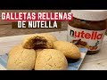 GALLETAS rellenas de NUTELLA | Buenísimas