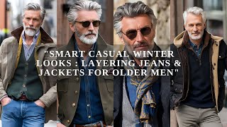 Smart Casual Winter Looks  |  Layering Jeans & Jackets for Older Men