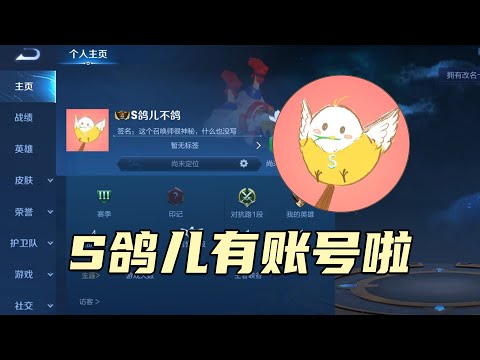 五年了！我S鸽儿终于有账号了！