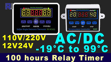 W1411 W88 Temperature Controller Thermostat and 100 hours Relay Timer