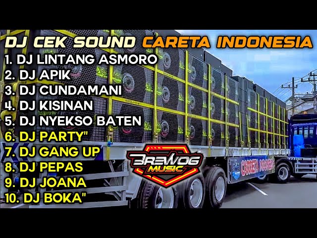 DJ CEK SOUND CARETA INDONESIA‼️ DJ LINTANG ASMORO, APIK, CUNDAMANI - Spesial BP AUDIO ft AEROMAX 💨 class=