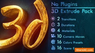 Download Videohive 3d Gold Titles and Logo NO PLUGINS