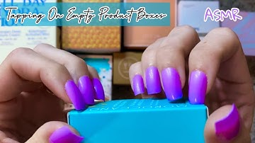 ASMR Empty Product Boxes 🩵 Tapping, Scratching, and Tracing