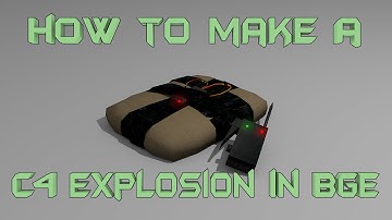 How to make a C4 explosion in the blender game engine No python