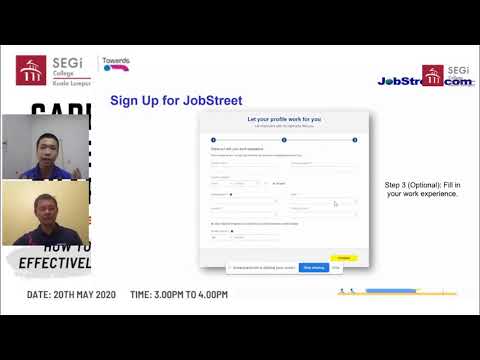 JobStreet Presents: How to Use JobStreet Effectively to Apply for Jobs