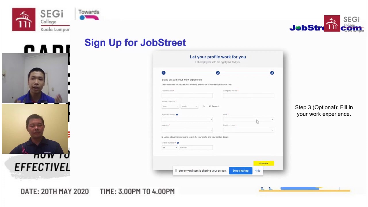 JobStreet Presents: How to Use JobStreet Effectively to Apply for Jobs