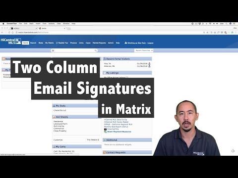 Two Column Email Signatures in Matrix