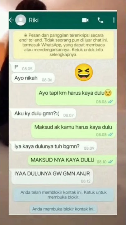 CHAT WA LUCU || COWOKNYA BENGEK NJIRRR,, BIKIN #NGAKAK #SHORTS