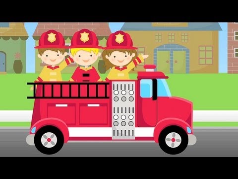 ABC Firetruck Song for Children - Fire Truck Lullaby & Nursery Rhyme in 1080 HD