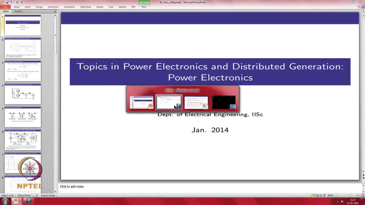 Mod-03 Lec-39 Higher order passive damping design for LCL filters