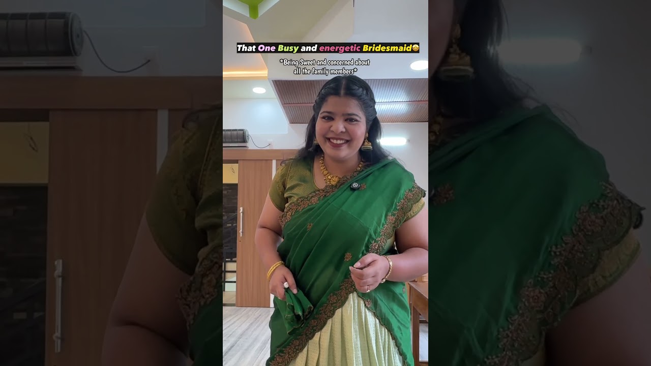 Sweet Bridesmaid everybody likes🥰#sharmilageorge #shorts