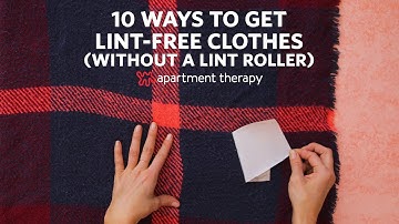 10 Ways To Get Lint-Free Clothes Without A Lint Roller | Apartment Therapy