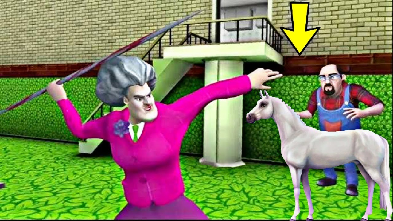 المعلمة الشريرة اشترت حصان l لعبة المعلمة الشريرة scary teacher 3d