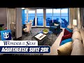 Wonder of the Seas | (A2) AquaTheater Suite with Large Balcony - 2 Bedrooms | Tour & Review 4K