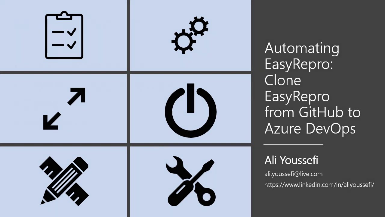EasyRepro - DevOps - Clone or Download from GitHub to Azure DevOps ...