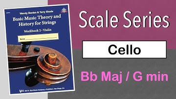 Bb Major/G Minor Scales, Cello - Scale Series - Basic Music Theory and History for Strings