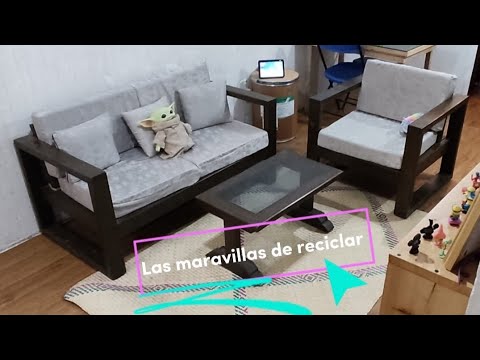 Las maravillas de reciclar / Sillones de madera / Sofá moderno