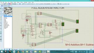 Full adder/Subtactor using 74283