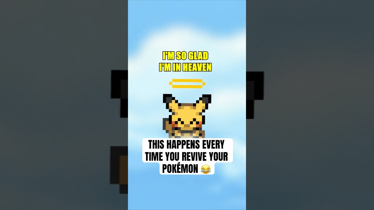 This happens every time you revive your Pokemon 😂 