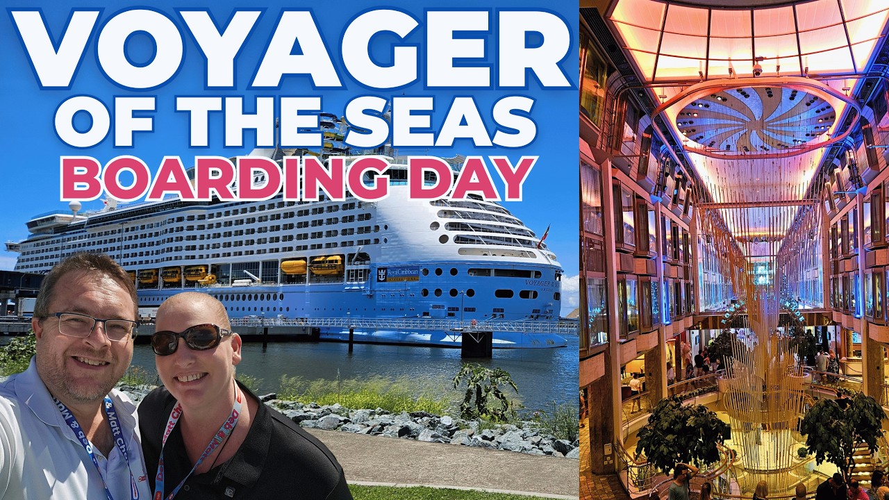 День 1 круизного лайнера Voyager of the Seas 🚢 Первый отплытие из Брисбена | Посадка на борт и пе...