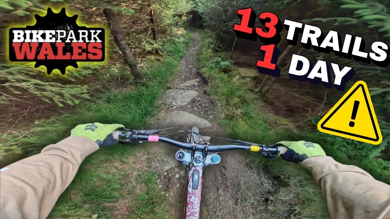 Can I Survive EVERY Black Trail at BikePark Wales?! | Full Send POV