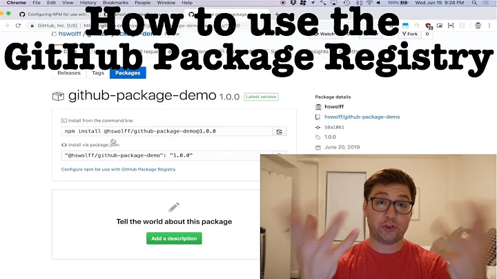 How to use the GitHub Package Registry