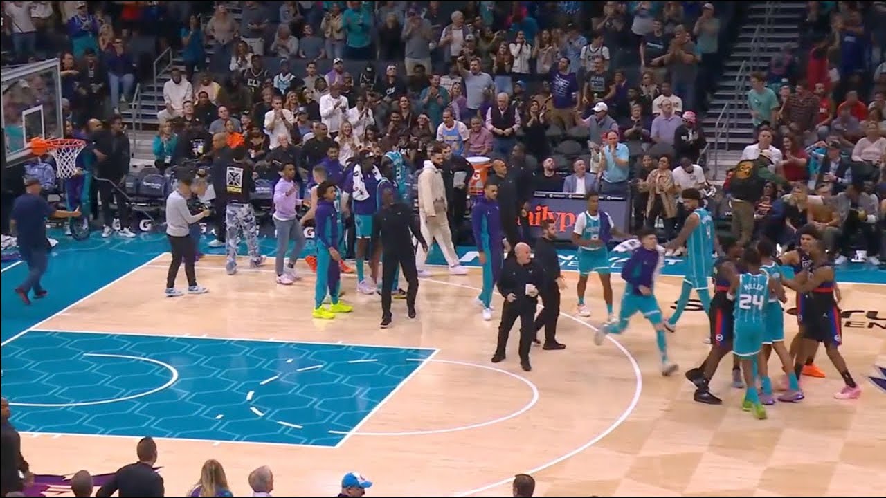 Brandon Miller, PJ Washington, Jalen Duren, and Isaiah Stewart technical fouls! Pistons vs Hornets