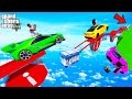 FRANKLIN TRIED IMPOSSIBLE MOVING STOPPERS RAMP JUMP PARKOUR CHALLENGE IN GTA 5 SHINCHAN And CHOP 