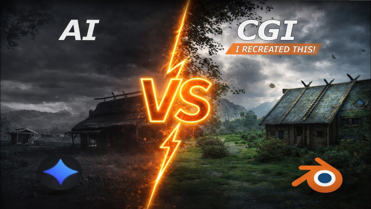 AI vs CGI Battle: Recreating Viral Videos in Blender Tutorial - YouTube