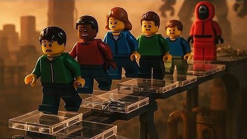 Lego squid game season 1 episode 3... Glass bridge