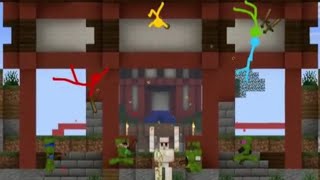 Bedwars | The Stick Figures VS Green Team Hackers Scene | AVM Ep 36 Season 4 screenshot 5