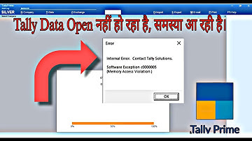 Tally data is not opening in tally Prime ? Internal Error | How to solve memory access violation