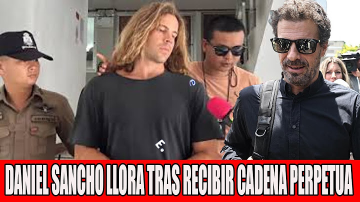 🔴¡REACCIÓN de Daniel Sancho tras su condena a CADENA PERPETUA por la muerte de Edwin Arrieta!