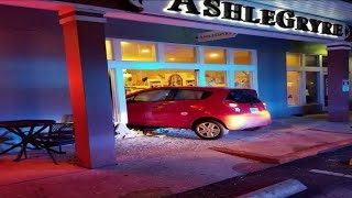 Man charged with DUI after crashing into AshleGryre storefront