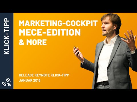 Release Keynote Klick-Tipp Con 2018: Marketing-Cockpit MECE-Edition & more – Mario Wolosz