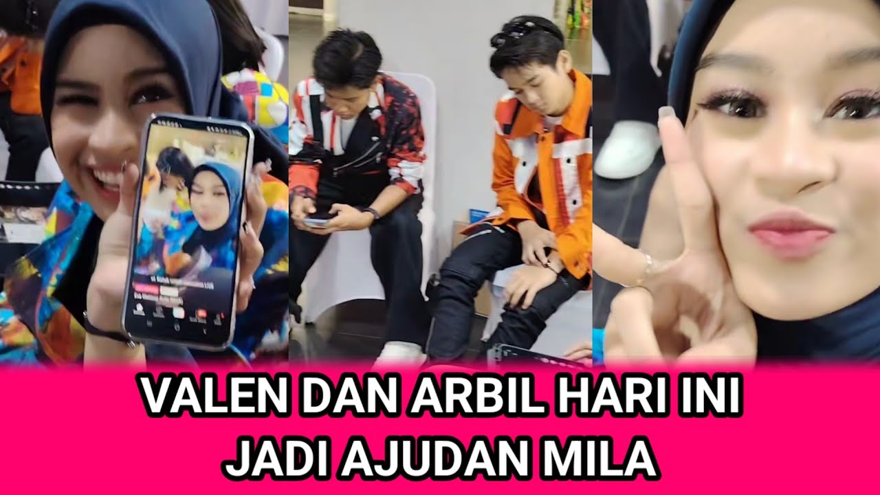 Valen gak bisa jauh dari mila, valen slalu di belakang mila 