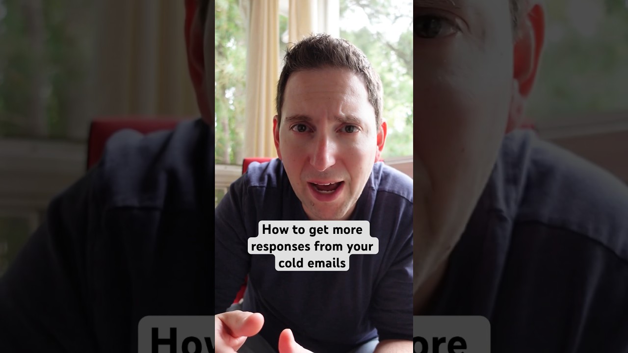 How to get more responses to your cold emails. 