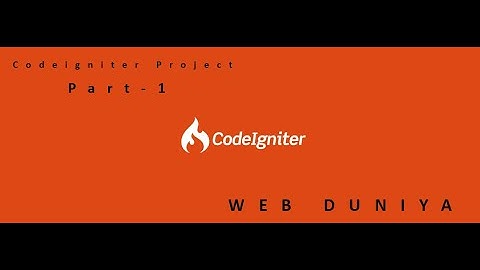 CodeIgniter Project with Template  |   Free template download |  Remove .htaccess file