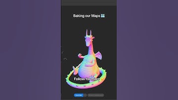 Baking Our Maps in Substance Painter #3dart #3d #maya #zbrush #substancepainter #texturing
