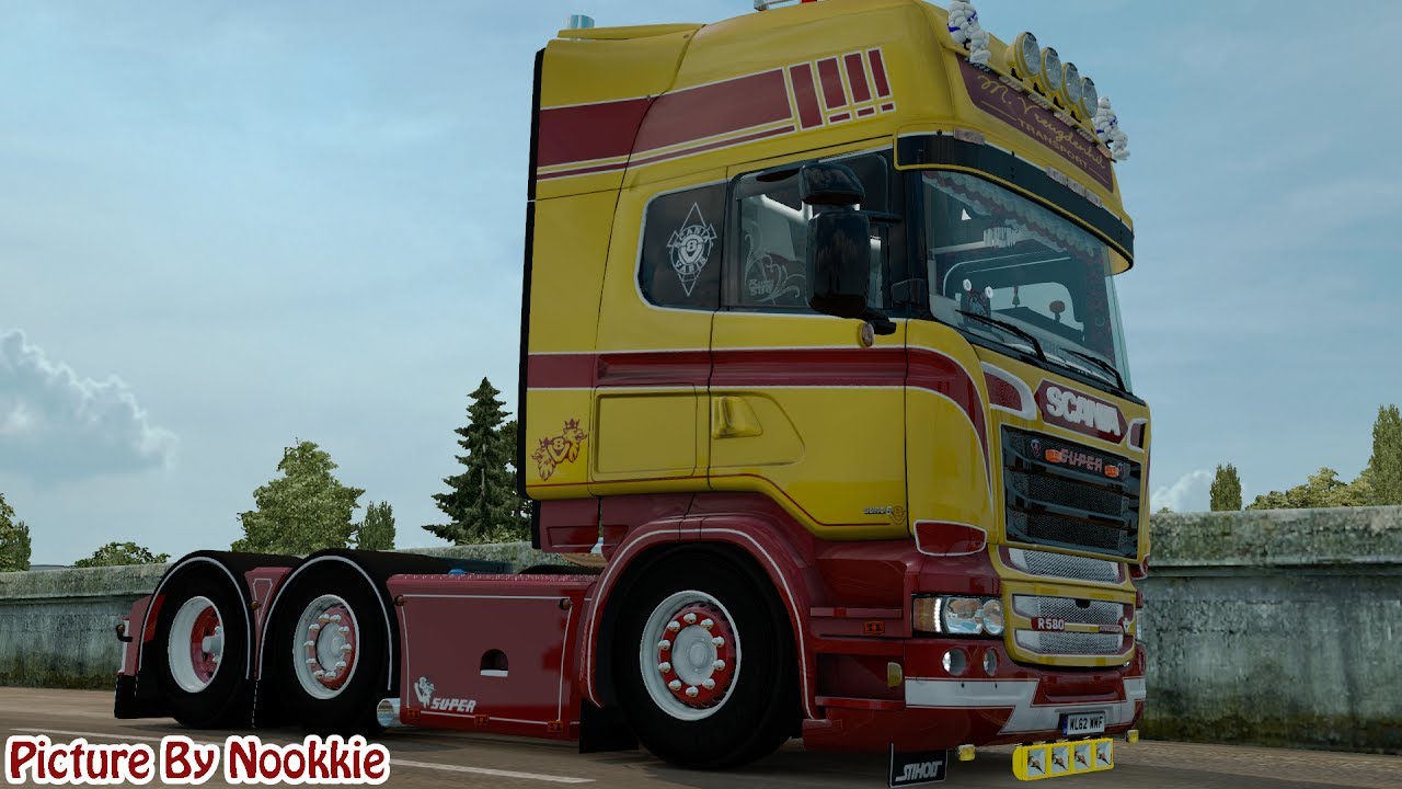 Euro Truck Simulator 2 # Scania RJL M. Vreugdenhil R580 V8 (Edit new